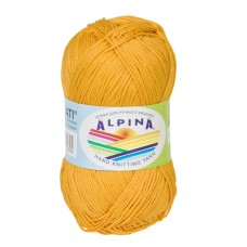 Пряжа ALPINA "SATI"   100\% мерсеризованный хлопок   10 шт. х  50 г  170 м ± 10 м №972 яр.жёлтый