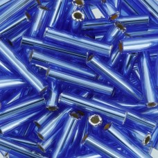 Бисер Япония "TOHO" BUGLE №3   9 мм  5 х  5 г №0035 васильковый