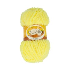 Пряжа ADELIA "SOFIA"   100\% полиэстер   10 шт. х  50 г  90 м ± 6 м №19 яр.жёлтый