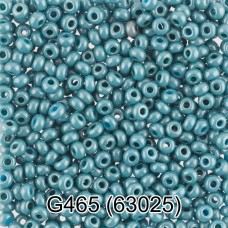 Бисер Чехия "GAMMA" круглый 7   10/0   2.3 мм  50 г  1-й сорт G465 серо-бирюзовый ( 63025 )
