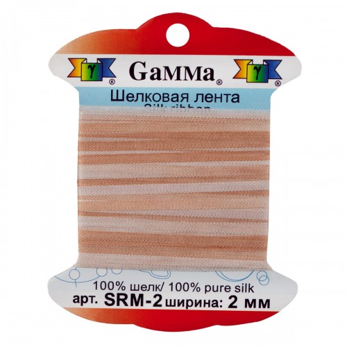 "Gamma"   шелковая   SRM-2   ФАСОВКА   0.2 -  2 мм  9.1 м ± 0.5 м M033 бл.бежевый/желто-коричневый