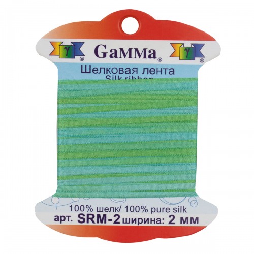 "Gamma"   шелковая   SRM-2   ФАСОВКА   0.2 -  2 мм  9.1 м ± 0.5 м M115 бл.зеленый/изумрудный