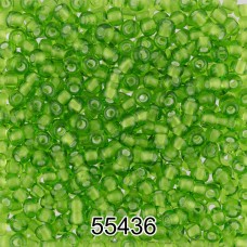 Бисер Чехия круглый 1   10/0   2.3 мм  500 г 55436 (Ф541) св.зеленый