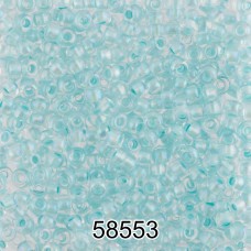 Бисер Чехия круглый 1   10/0   2.3 мм  500 г 58553 (Ф555) св.голубой