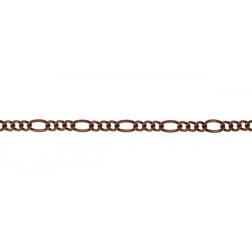 Фурнитура металл "Micron"   MI-14   Цепочка декоративная   2 х 3, 6.1 х 2.8 мм  СК/Распродажа   на бобине   25 м ± 0.5 м под медь