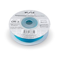 Лента капроновая 3 мм ( 1/8 ")  "BLITZ"   OR-3   45.7 м ± 0.5 м №115 лазурный