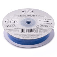 Лента "BLITZ"   RTS-20   регилин   20 мм  15 м ± 0.5 №08 синий