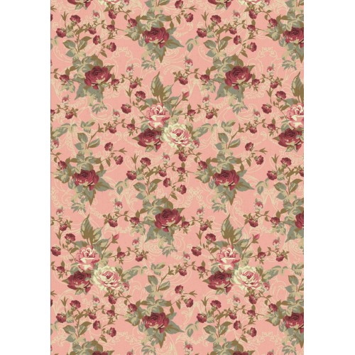 Ткань для пэчворка PEPPY   ВИКТОРИАНСКИЕ РОЗЫ   ФАСОВКА   50 x 55 см  146 г/кв.м ± 5   100\% хлопок ВР-16 розовый