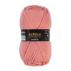 Пряжа ALPINA "MARTA"   100\% тактифил   5 шт. х  100 г  120 м ± 6 м №023 бл. коралловый