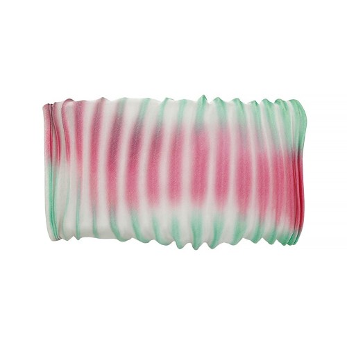Лента декоративная "Floranta" Shibori   (Шибори)   120 мм  20 см № 17 розовый / зеленый