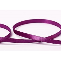 Лента атласная 6 мм ( 1/4 ")  "Gamma"   33 м ± 2 м №143 фиолетовый