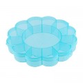 OM-013 пластик   16  x 16  x 2.7 см голубой\прозрачный