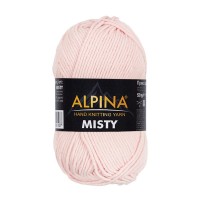 Пряжа ALPINA "MISTY"   70\% хлопок, 30\% шерсть   10 шт. х  50 г  105 м ± 5 м №07 бл.розовый