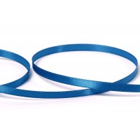 Лента атласная 6 мм ( 1/4 ")  "Gamma"   33 м ± 2 м №150 сине-голубой