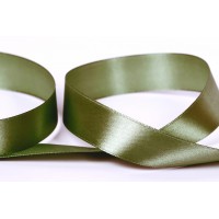 Лента атласная 25 мм ( 1 ")  "Gamma"   AL-25P   ФАСОВКА   5 x  5.4 м №130 хаки