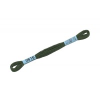 Нитки для вышивания "Gamma"    мулине  ( 0207-0819 )  100\% хлопок   24 x  8 м №0616 т-хаки