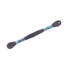 Нитки для вышивания "Gamma"    мулине  ( 0207-0819 )  100\% хлопок   24 x  8 м №0419 т-серый