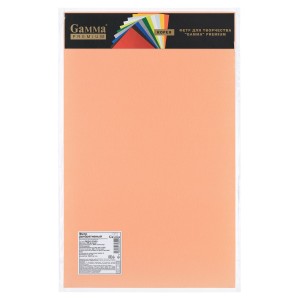 Фетр "Gamma"   Premium   FKS12-33/53   декоративный   1.2 мм  33 см х 53 см 909 яр.персик