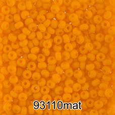 Бисер Чехия круглый 4   10/0   2.3 мм  500 г 93110 mat (Ф644) оранжевый мат.