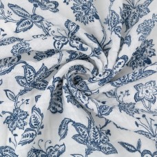 Ткань "PEPPY"   Ткань муслиновая   ФАСОВКА   EMBRACE   100\% хлопок   100 х  125 см  Shannon Fabrics garden toile cobalt