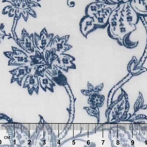 Ткань "PEPPY"   Ткань муслиновая   ФАСОВКА   EMBRACE   100\% хлопок   100 х  125 см  Shannon Fabrics garden toile cobalt