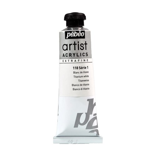 Краска акриловая "PEBEO"   Artist Acrylics extra fine №1   37 мл 906-118 белила титановые