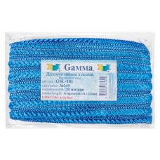 "Gamma"   тесьма декоративная "Самбоса"   GSL-101   20 мм  33 м ± 2 м  СК/Распродажа №249 синий