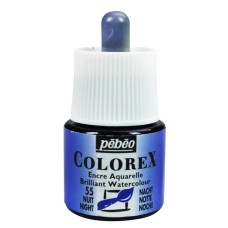 Краска акварель "PEBEO"   акварельные чернила Colorex   45 мл 341-055 синий ночной