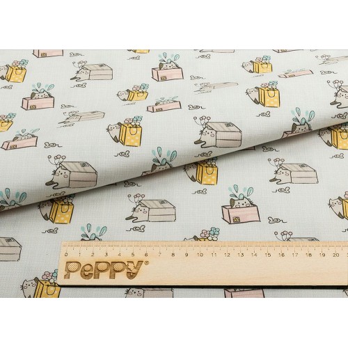 Ткань для пэчворка PEPPY   МАРТОВСКАЯ ПЕСНЯ   ФАСОВКА   50 x 55 см  146 г/кв.м ± 5   100\% хлопок МП-12 серый