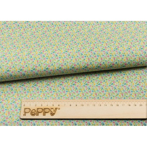 Ткань для пэчворка PEPPY   НЕЖНАЯ ИСТОРИЯ   ФАСОВКА   50 x 55 см  146 г/кв.м ± 5   100\% хлопок НИ-16 зеленый