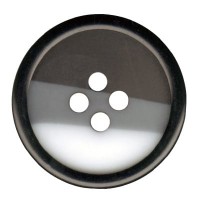 Пуговица костюмная с проколами "Gamma"   RM 0027   34 " ( 21 мм)  24 шт №008/362/001 черно-белый