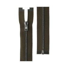Молния Металл оксид (черный никель) ZIP 3B   однозамковая   80 см Тип 3   10 шт  разъёмная   "Gamma" №316 коричнев.хаки