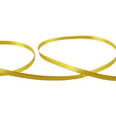 Лента атласная 3 мм ( 1/8 ")  "Gamma"   AL-3P   двухстор.   91.4 м №087 зелено-хаки
