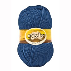 Пряжа ADELIA "LUCAS"   70\% шерсть, 30\% акрил   5 шт. х  100 г  218 м ± 10 м №14 джинсовый
