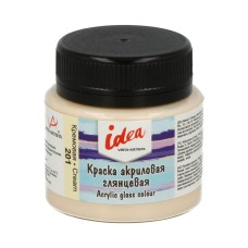 Краска акриловая "VISTA-ARTISTA"   idea   для декора глянцевая   IGA-50   50 мл 201 Кремовая (Cream)