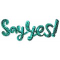 №11 на фетре с пайетками 5 х 1 шт J111D Say YES 30 х 11 см
