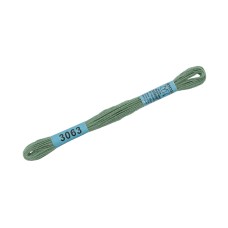 Нитки для вышивания "Gamma"    мулине  ( 0820-3070 )  100\% хлопок   24 x  8 м №3063 св.изумруд