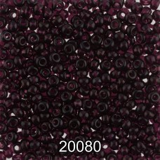 Бисер Чехия круглый 2   10/0   2.3 мм  500 г 20080(Ф167) т.лиловый