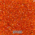 Бисер Чехия круглый 6 10/0 2.3 мм 500 г 97030 (Ф198) яр.оранжевый
