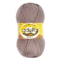Пряжа ADELIA "JESSICA"   67\% шерсть, 33\% полиэстер   5 шт. х  100 г  260 м ± 10 м №28 серо-коричневый