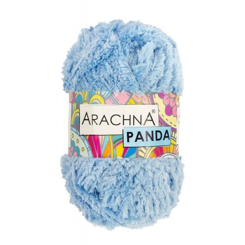 Пряжа ARACHNA "PANDA"   100\% микрополиэстер   5 шт. х  100 г  75 м №54 голубой