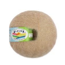 Пряжа ALPINA "MEGHAN"   73\% кид мохер, 27\% нейлон   4 шт. х  50 г  390 м ± 10 м №20 св.бежевый