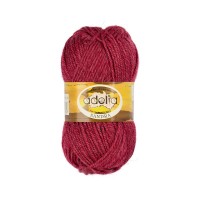 Пряжа ADELIA "SANDRA"   50\% шерсть, 50\% акрил   10 шт. х  50 г  90 м ± 4 м №12 бордовый