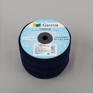 Гипюр "Gamma"   87 мм  GGM-8701   в пакете   10 м ± 0.2   Турция GP012DB т.синий