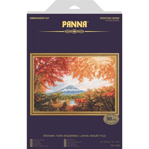 Набор для вышивания "PANNA" "Золотая серия"   PS-7240   "Япония. Гора Фудзияма" 40  х 26.5  см
