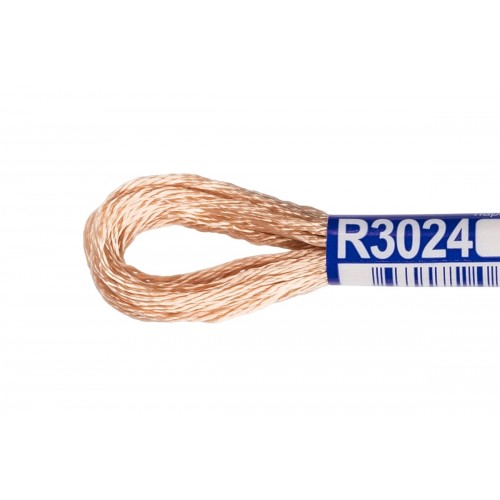 Нитки для вышивания "Gamma"   мулине   100\% вискоза   12 x  8 м R3024 чайная роза