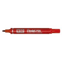 "Pentel"   Маркер перманентный Pentel Pen   4.3 мм   пулевидный   12 шт. N50-BE красный