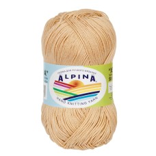Пряжа ALPINA "XENIA"   100\% мерсеризованный хлопок   10 шт. х  50 г  240 м ± 10 м №034 бежевый