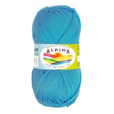 Пряжа ALPINA "TOMMY"   100\% микнес   10 шт. х  50 г  130 м ± 10 м №030 яр. голубой