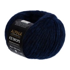 Пряжа ALPINA "ICE DROPS"   58\% альпака, 14\% шерсть, 28\% полиамид   10 шт. х  50 г  150 м ± 5 м №08 т.синий